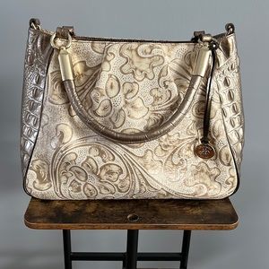 Brahmin floral satchel